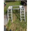 Image 1 : Folding Aluminum Work Stand with Ladders