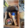 Image 5 : Lot: Shoeshine Kit, Tools, Insulators