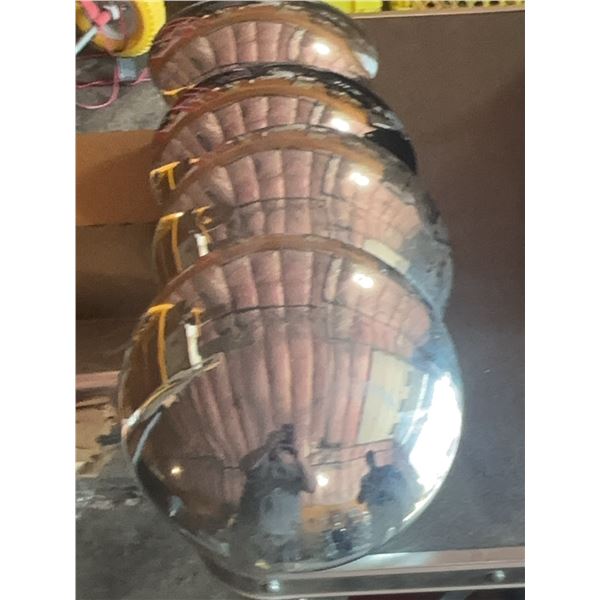 Five Chrome Metal Headlight Housings