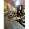Image 17 : Rare Spurs Set, Roper’s Rope, (2) Cowboy Boot