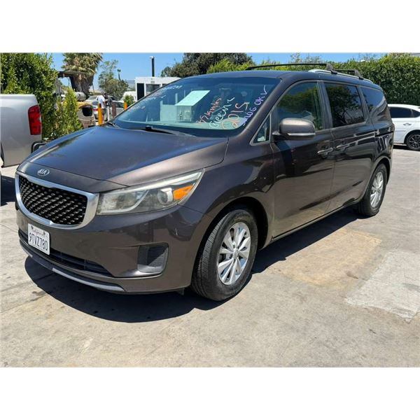KIA SEDONA 2015 SALV-T-DON SMOG