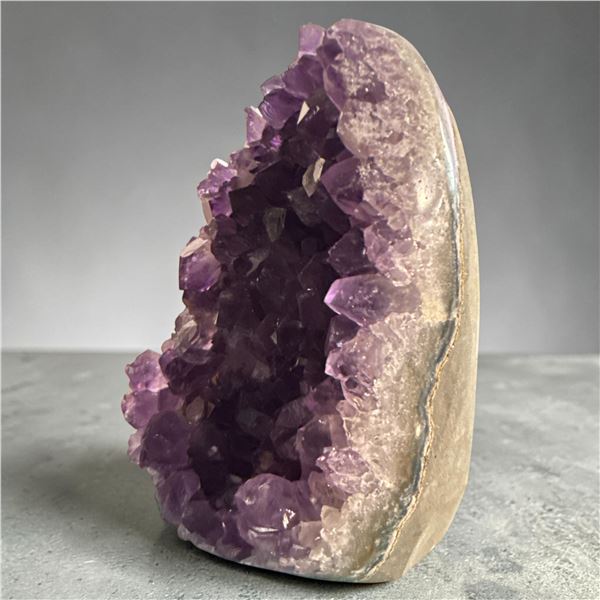 Natural dark Purple Amethyst Geode 2.96 Inch
