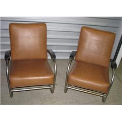 Pair of Royalchrome Modernist Chairs
