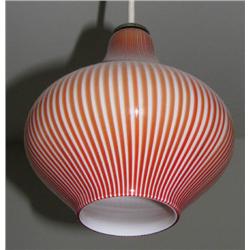 Small Venini Glass Hanging Light Fixture