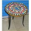 Image 1 : Leona Volpe Mid Century Modern Wire Mosaic Table