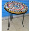 Image 2 : Leona Volpe Mid Century Modern Wire Mosaic Table