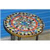 Image 3 : Leona Volpe Mid Century Modern Wire Mosaic Table