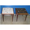 Image 1 : Pair Leona Volpe Mid Century Modern Mosaic Top Tables