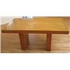 Image 1 : Modern Blonde Wood Dining Table