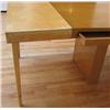 Image 7 : Modern Blonde Wood Dining Table