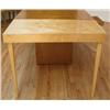 Image 8 : Modern Blonde Wood Dining Table