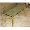 Image 1 : Glass Coffee Table with Bronze Twig Shaped Legs
