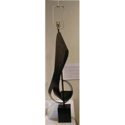 Welded modernist metal sheet metal Lamp