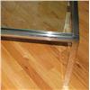 Image 2 : Chrome and glass modern coffee Table