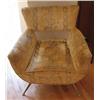 Image 2 : Mid Century Modern Brass Legs Upholstered Club Chair