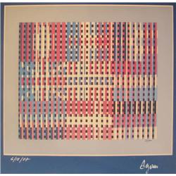 Agam signed print 1987