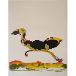 Benny Andrews orig lith Moving On