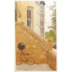 Bob Bowden w/c of New York Townhouse Row