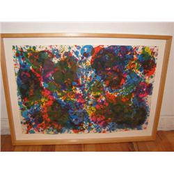 Sam Francis Fresh Air School orig litho