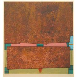 Gunther Gerzso 1980 orig serigraph