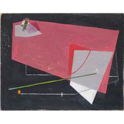 Gertrude Temeles Half Abstract Painting