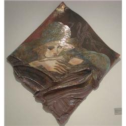 Susan Kemenyffy ceramic wall relief