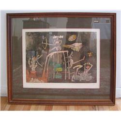 Roberto Matta orig aquatint and Etching Nobel Prize portfolio