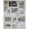 Image 1 : portfolio of 12 assorted prints and drawings