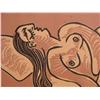 Image 4 : Picasso orig color linocut Femme Endormie, Sleeping Woman