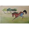 Image 1 : B. Vithal Horse and Tree painting