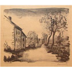 Maurice de Vlaminck orig lith Sausseron