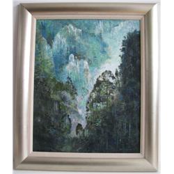 Yuboa Wang painting Mountain Light