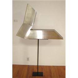 Michael Warren welded steel sculpture Pyramid