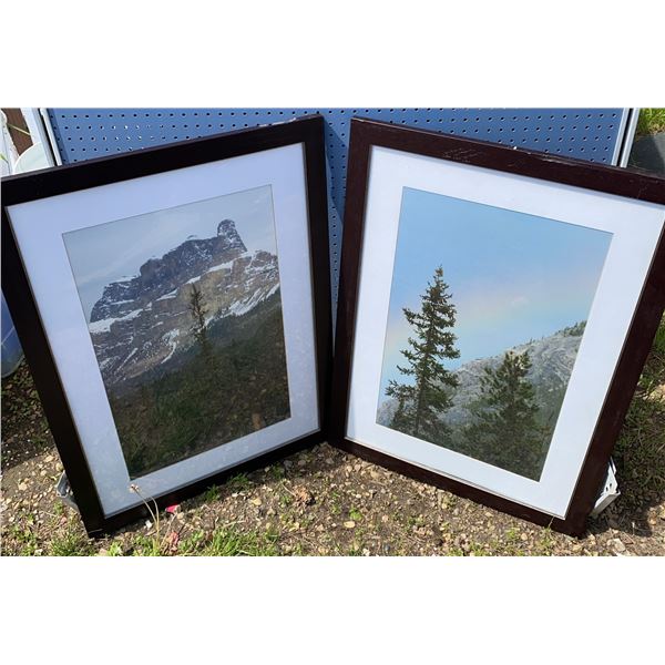 Framed Mountain Landscape Photographic Prints from the Jasper Park Lodge