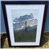 Image 2 : Framed Mountain Landscape Photographic Prints from the Jasper Park Lodge