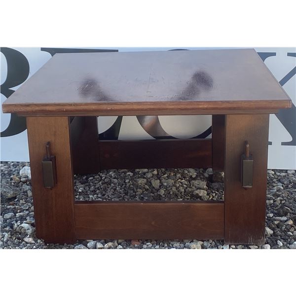 Solid Wood Square Coffee Table With Pegged Joints