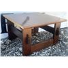 Image 3 : Solid Wood Square Coffee Table With Pegged Joints