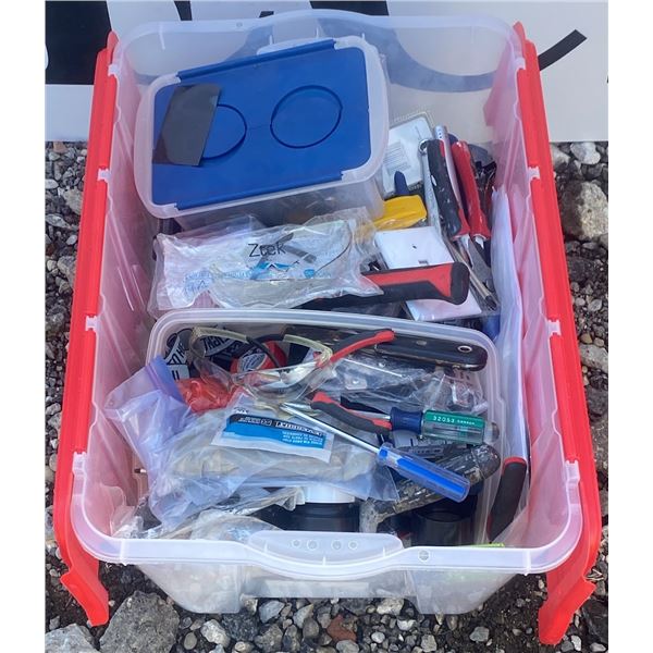 Hand Tools, Padlocks, and Accessories in Tote
