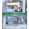 Image 6 : Box Lot of Light Bulbs, Light Fixture, and Door Handle Set