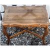 Image 1 : Wooden Side Table with Carved Details