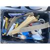 Image 2 : Bin of Drywall and Repair Tools with Quikrete Stucco Patch
