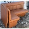 Image 3 : L-Shaped Brown Vinyl Diner Booth Bench Seating