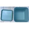 Image 21 : Blue Tableware Lot: Plates, Bowls, Casserole, Glasses
