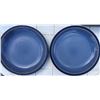 Image 3 : Blue Tableware Lot: Plates, Bowls, Casserole, Glasses