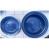 Image 6 : Blue Tableware Lot: Plates, Bowls, Casserole, Glasses