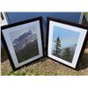 Image 1 : Framed Mountain Landscape Photographs - Display from Jasper Park Lodge