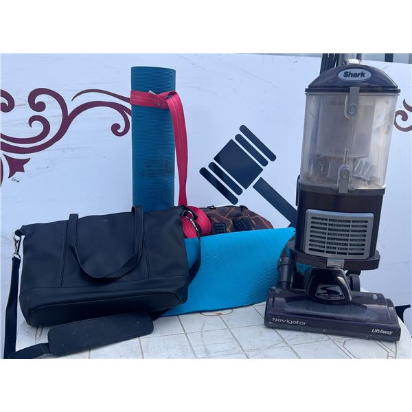 Fitness and Cleaning Essentials: Shark Vacuum, Bags, Yoga Mats