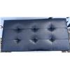 Image 2 : Black Faux Leather Storage Ottoman Bench
