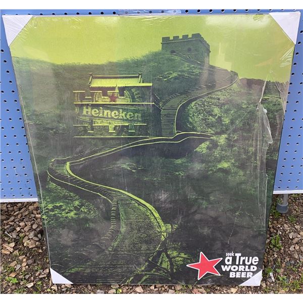 Heineken Laminated Poster Great Wall of China