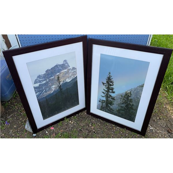 Framed Mountain Landscape Photographs